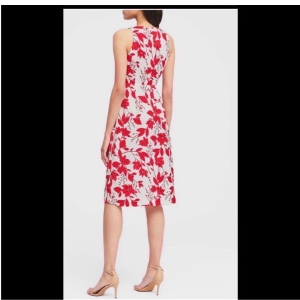 BANANA REPUBLIC White Floral Midi Dress - Picture 4 of 9